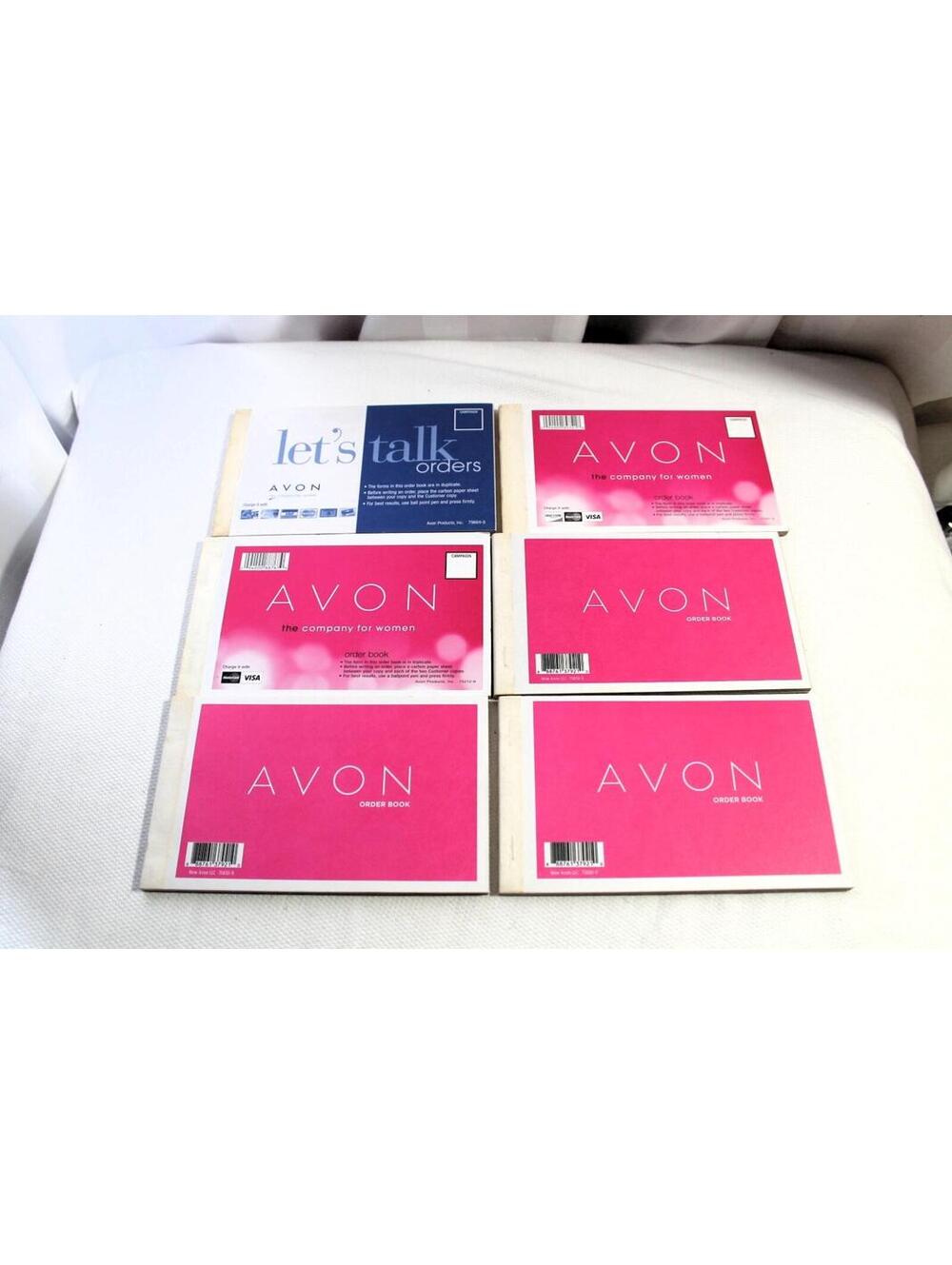 Lot of 6 AVON Order Receipt Books, Unused, Discontinued Item